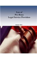List of Pro Bono Legal Service Providers