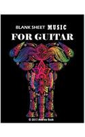 Blank Sheet Music For Guitar: :8.5x11 with 104 pages blank manuscript paper -with staff and tab lines for Musicians, Songwriter, music lover, etc.