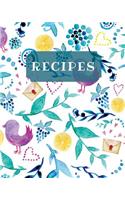 Recipes: Blank Recipe Book