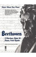 Beethoven: Three Marches, Opus 45: Piano: (Music Minus One (Numbered))
