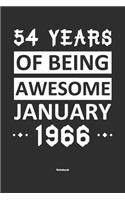 54 Years Of Being Awesome January 1966 Notebook