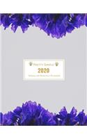 2020 Planner Weekly and Monthly: Jan 1, 2020 to Dec 31, 2020 Weekly & Monthly Planner + Calendar Views - Inspirational Quotes and Watercolor Blue Flower Floral Cover - - December 20