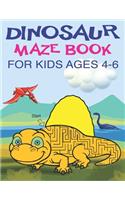 Dinosaur Maze Book for Kids Ages 4-6