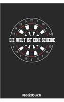 Die Welt ist eine Scheibe Notizbuch