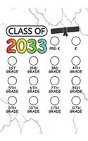 Class of 2033 - Pre K, K, 1st grade, 2nd grade, 3rd grade, 4th grade, 5th grade, 6th grade, 7th grade, 8th grade, 9th grade, 10th grade, 11th grade, 12th grade
