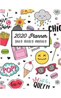 2020 Planner: 2020 Weekly & Monthly Planner for January 2020 - December 2020 + To Do List Section, Includes Important Dates, Birthday, Goals + Notes Page, Calenda