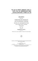 The lack of hospital emergency surge capacity: will the administration's Medicaid regulations make it worse?, day two