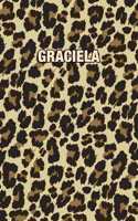 Graciela: Personalized Notebook - Leopard Print (Animal Pattern). Blank College Ruled (Lined) Journal for Notes, Journaling, Diary Writing. Wildlife Theme Des