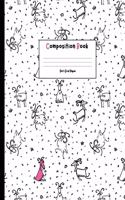 Composition Book: with Dot Grid Paper - Happy Dancing Goats