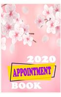 2020 Appointment Book Daily Planner: Cute White Marble Pink Floral Wreath Journal A 15 Minutes Appointment Book for Salons, Spas, Hair Stylist, Beauty, esthetics, Therapist Daily And Ho