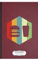 Notebook: Lined Notebook For Cooking Bakery. Funny Ruled Journal For Burger Lover Cook Chef. Unique Student Teacher Blank Composition/ Planner Great For Home 