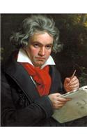 Music Notebook: Beethoven Cover - Premium Sheet Music Manuscript Paper - Staff Paper - Musicians Notebook - 110 Pages(3 Sheet Music Notebooks)