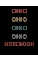 Ohio Notebook: Blank Line Notebook (8.5 X 11 - 110 Blank Pages)