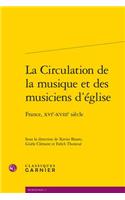 Circulation de la Musique Et Des Musiciens d'Eglise