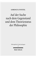 Auf Der Suche Nach Dem Gegenstand Und Dem Theoriestatus Der Philosophie
