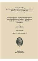 Klimatologie und Vegetationsverhältnisse der Athos-Halbinsel und der ostägäischen Inseln Lemnos, Evstratios, Mytiline und Chios