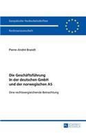 Die Geschaeftsfuehrung in der deutschen GmbH und der norwegischen AS