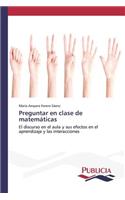 Preguntar en clase de matemáticas