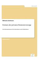 Formen der privaten Pensionsvorsorge: Ein Informationstext für LehrerInnen und SchülerInnen