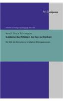 Goldene Buchstaben Ins Herz Schreiben