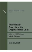 Productivity Analysis at the Organizational Level