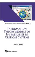 Information Theory Models of Instabilities in Critical Systems