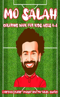 Mo Salah coloring book for kids Ages 4-8