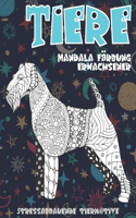 Mandala Färbung Erwachsener - Stressabbauende Tiermotive - Tiere