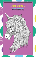 Cute Animal Coloring Book for Girls - Stress Relieving Designs Animal