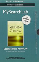 MySearchLab with Pearson eText -- Standalone Access Card -- for Speaking with a Purpose