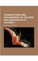 Transactions and Proceedings of the New Zealand Institute (Volume 5)