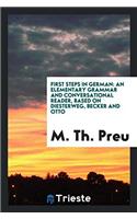 First Steps in German: an Elementary Grammar and Conversational Reader, Based on Diesterweg, Becker and Otto