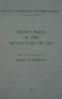 Crown Pleas of the Devon Eyre 1238