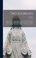 Two Addresses