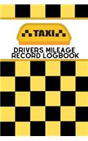 Taxi Drivers Mileage Record Logbook