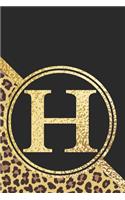 Letter H Notebook