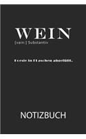 wein substantiv Notizbuch