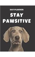 Undated, Blank Hourly Appointment Book For Daily Planning - Day Planner - Weimaraner Cover Photo