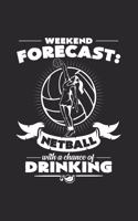 Weekend forecast netball drinking: 6x9 Netball - grid - squared paper - notebook - notes