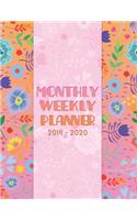 Monthly Weekly Planner 2019-2020