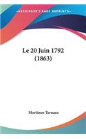 20 Juin 1792 (1863)