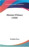 Histoire D'Alsace (1920)