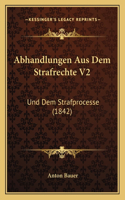 Abhandlungen Aus Dem Strafrechte V2: Und Dem Strafprocesse (1842)(German)