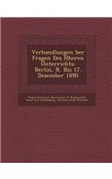 Verhandlungen Ber Fragen Des H Heren Unterrichts