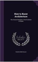 How to Know Architecture