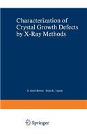 Characterization of Crystal Growth Defects by X-Ray Methods