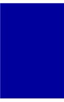 Journal Blue Iris Color Simple Plain Blue Iris