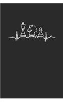 Chess Heartbeat: Dotted Bullet Notebook (6" x 9" - 120 pages) Chess Game Notebook for Daily Journal, Diary, and Gift