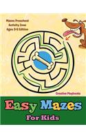 Easy Mazes For Kids - Mazes Preschool Activity Zone Ages 3-5 Edition