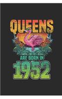 Queens Are Born In 1952: Graph Paper Notebook / Journal (6" X 9" - 5 Squares per inch - 120 Pages) - Birthday Gift Idea